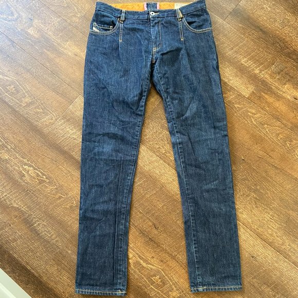 Diesel Looi Pleated Straight Leg Jeans -29x32 - Picture 2 of 9